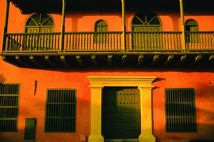 Fachadas en Cartagena, Bolivar, Colombia