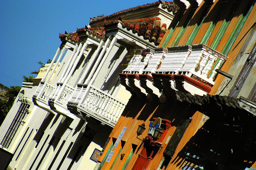 Detalle de Balcones, Cartagena, Bolivar, Colombia