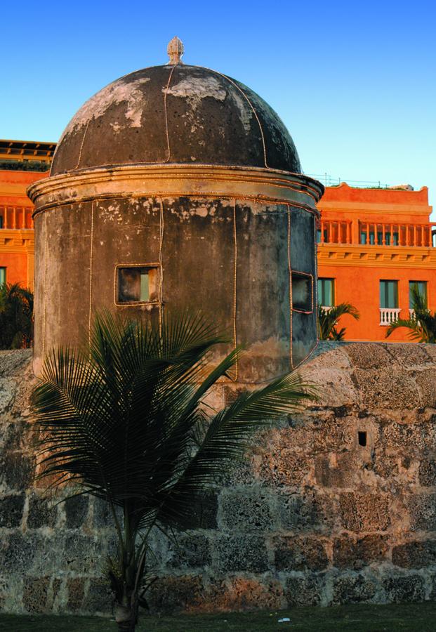 Muralla en Cartagena, Bolivar, Colombia