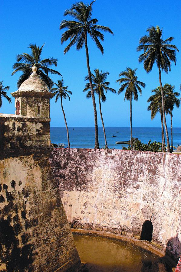 Muralla en Cartagena, Bolivar, Colombia