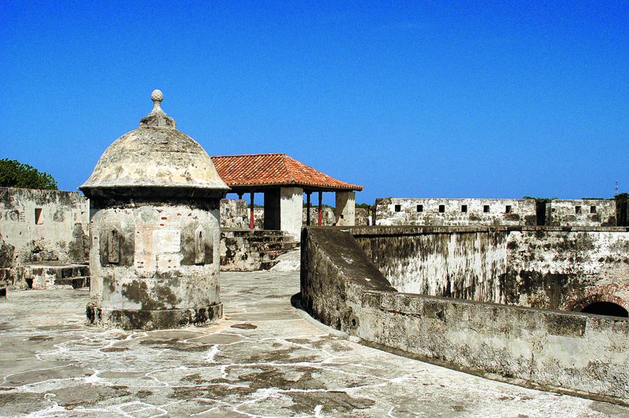 Muralla en Cartagena, Bolivar, Colombia