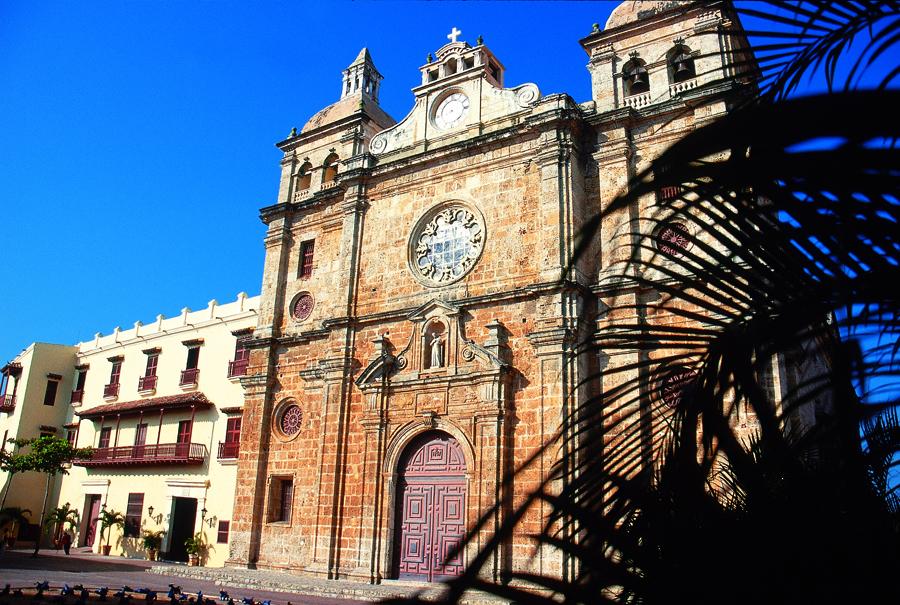 Fachada de la Iglesia San Pedro Claver, Cartagena,...