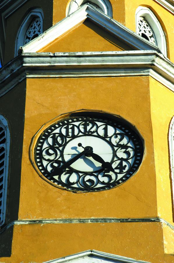 Detalle de la Torre del Reloj, Cartagena, Bolivar,...