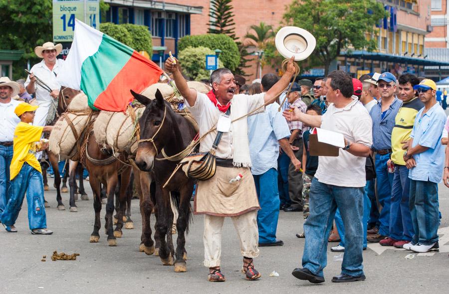 Arriero con Mulas en Antioquia, Colombia