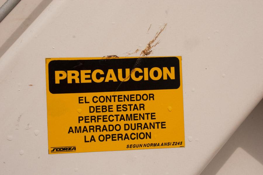 Advertencia, Señalizacion