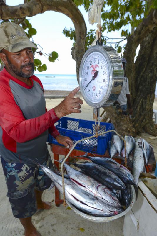 Pescador en Isla de San Andres, Archipielago de Sa...