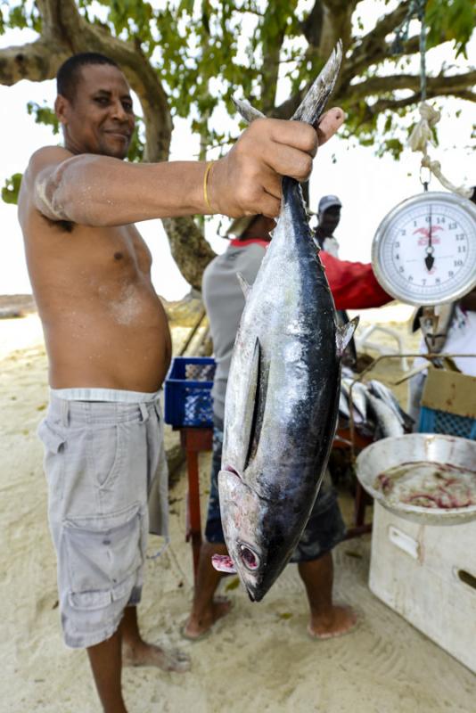 Pescador en Isla de San Andres, Archipielago de Sa...