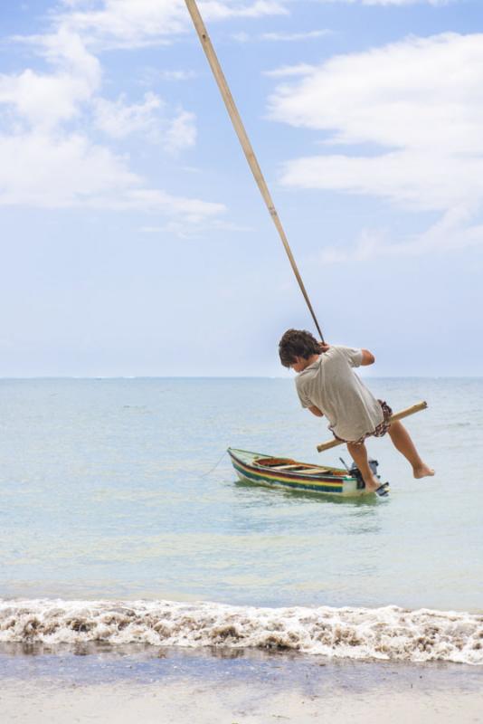 Niño Jugando, Isla de San Andres, Archipielago de...