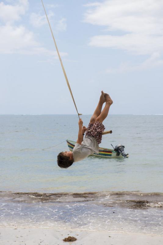 Niño Jugando, Isla de San Andres, Archipielago de...