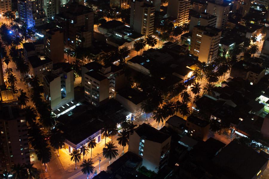 Panoramica Nocturna de Cali, Valle del Cauca, Colo...