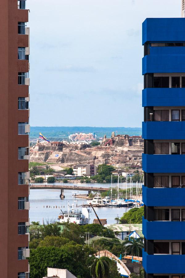 Panoramica Castillo San Felipe, Cartagena, Bolivar...