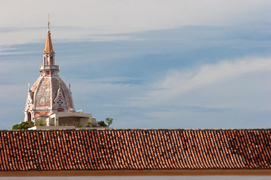 Cupula de la Catedral de Cartagena, Bolivar, Colom...