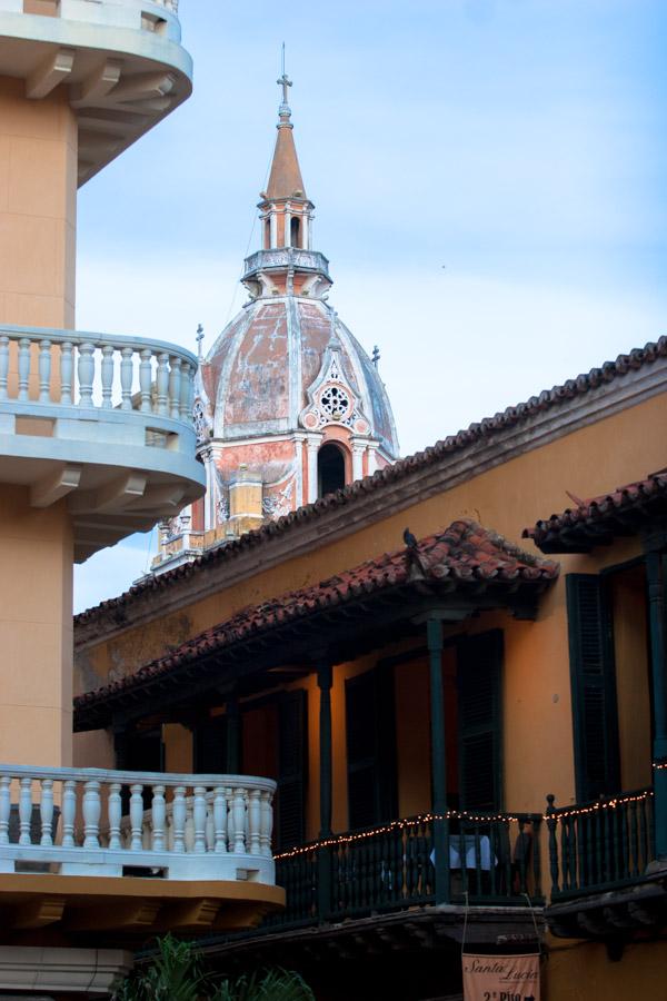 Cupula de la Catedral de Cartagena, Bolivar, Colom...