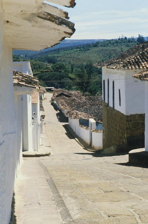 Calle en Barichara, Santander, Colombia