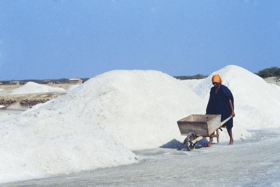 Indigena en las Salinas de Manaure La Guajira, Col...