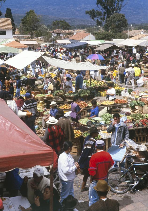 Mercado Villa de Leiva, Boyaca, Colombia