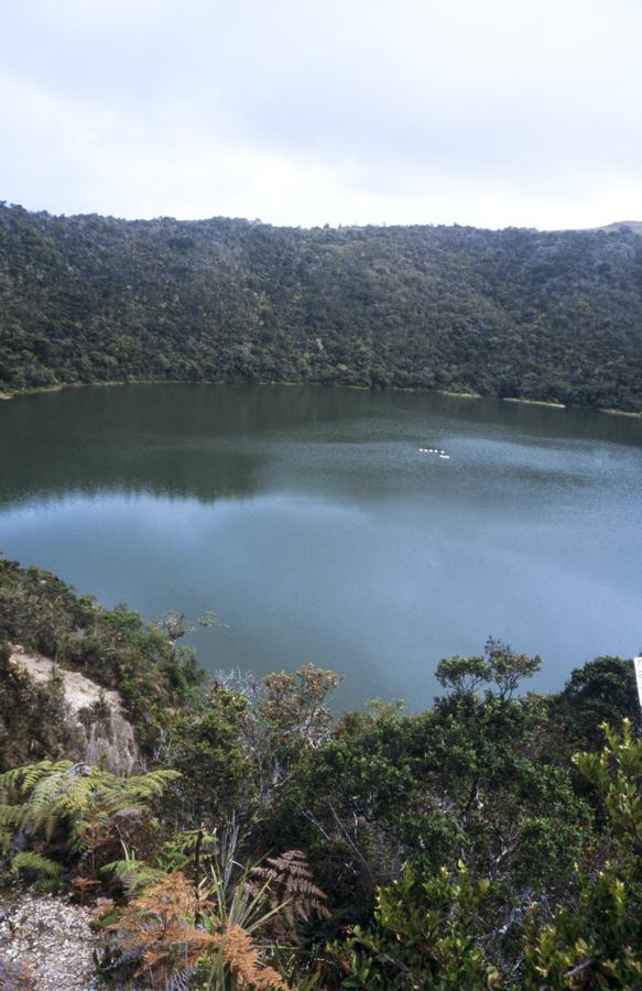 Laguna de Guatavita en Cundinamarca, Colombia