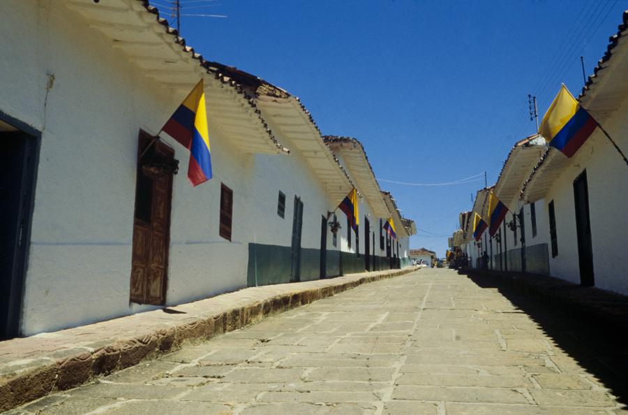 Calle en Barichara, Santander, Colombia