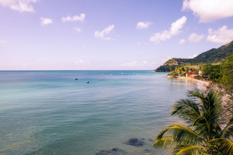 Panoramica de Isla de San Andres, Archipielago de ...