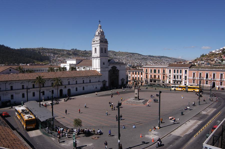 Plaza de Santo Domingo, Quito, Ecuador, Sur Americ...