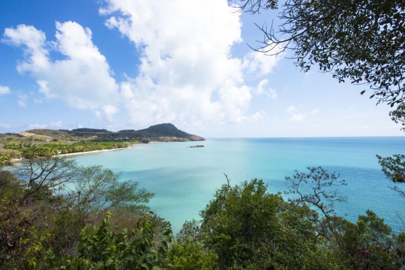 Panoramica de Isla de San Andres, Archipielago de ...