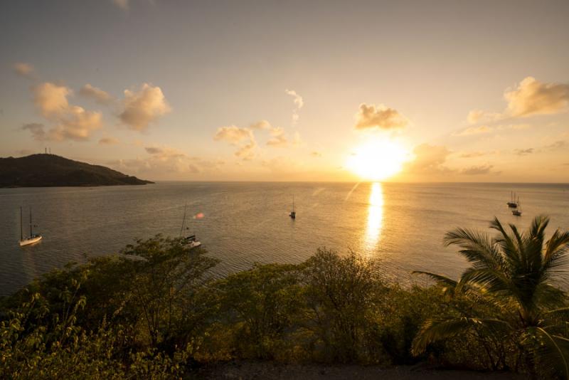 Atardecer en Isla de San Andres, Archipielago de S...