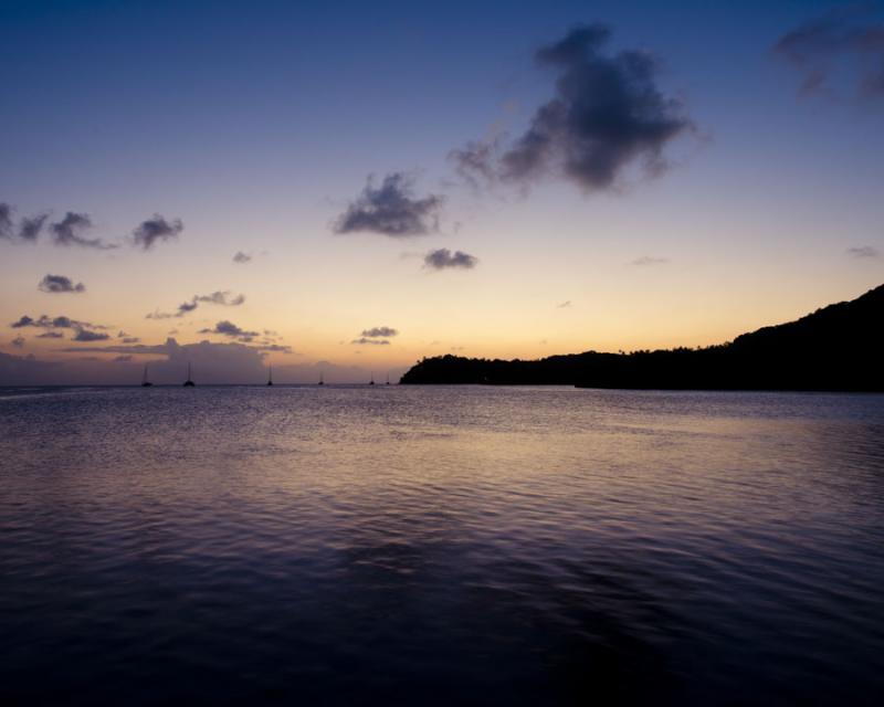 Atardecer en Isla de San Andres, Archipielago de S...