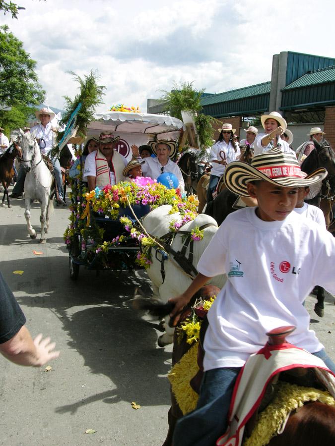 Cabalgata en la Feria de Flores en Medellin Antioq...