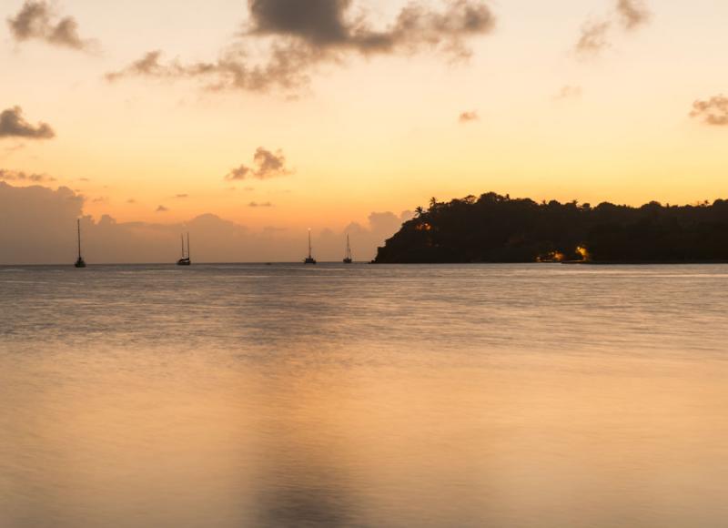 Atardecer en Isla de San Andres, Archipielago de S...