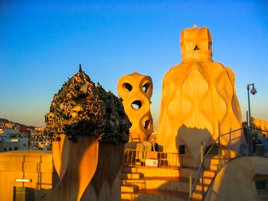 Detalle del Techo de Casa Mila, Barcelona, España