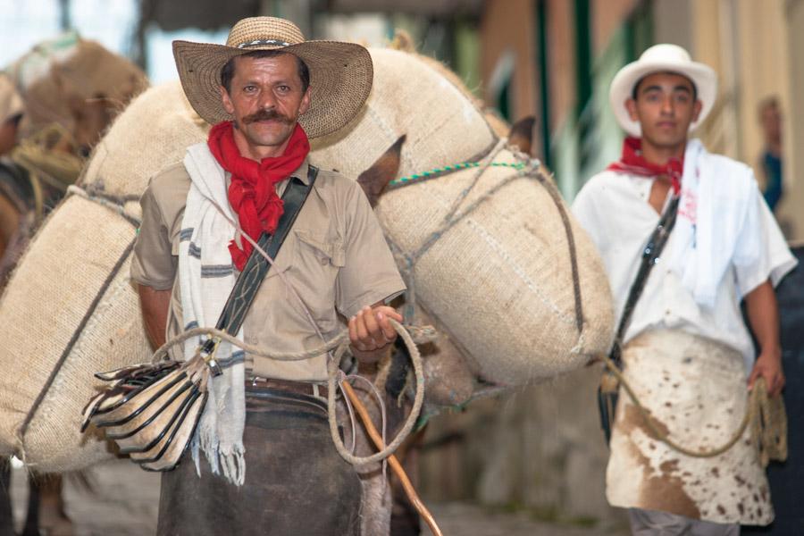 Arrieros en Tamesis, Antioquia, Colombia