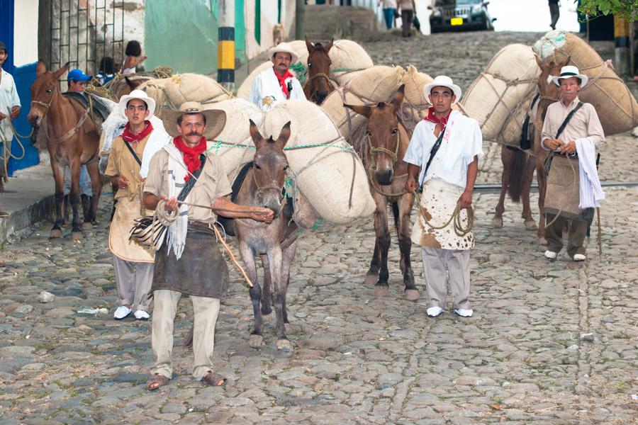 Arrieros en Tamesis, Antioquia, Colombia