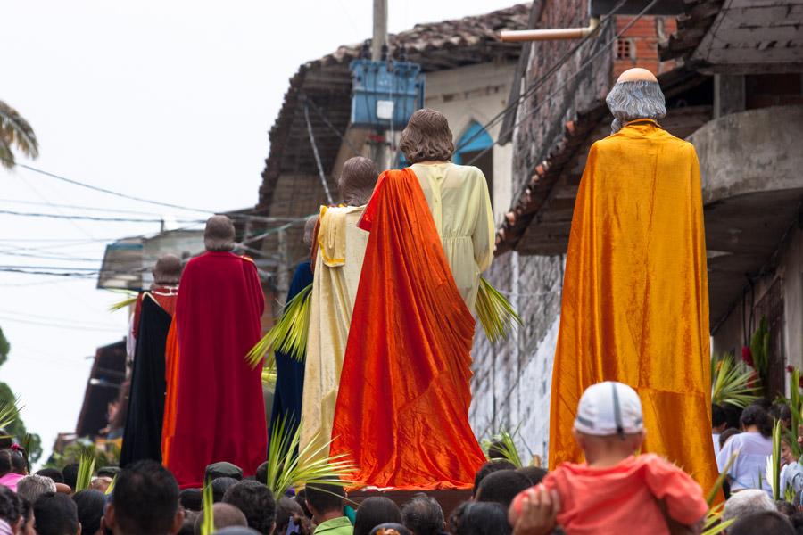 Procesion religiosa en Tamesis, Antioquia, Colombi...