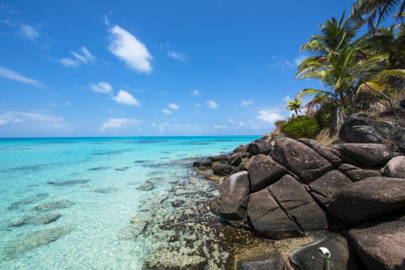 Playa Cangrejo, Cayo Cangrejo, Isla de San Andres,...