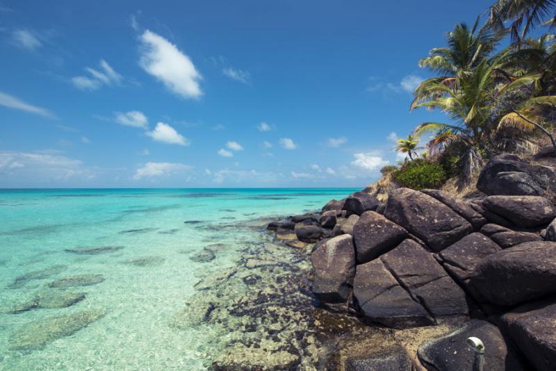 Playa Cangrejo, Cayo Cangrejo, Isla de San Andres,...