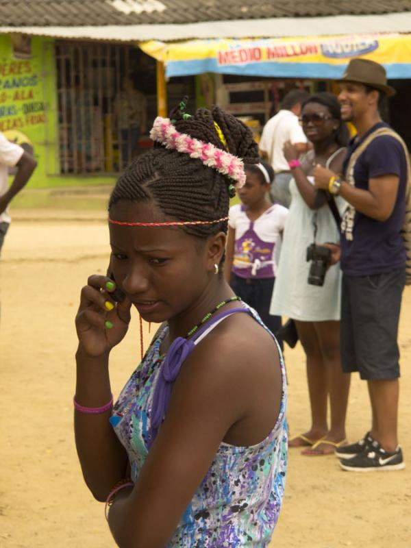 Mujer en San Basilio de Palenque, Mahates, Bolivar...