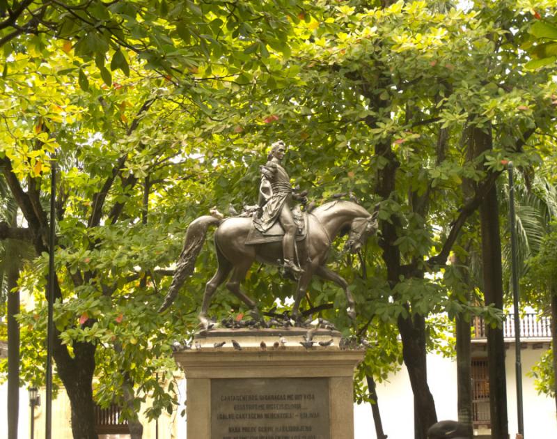 Monumeto de Simon Bolivar, Cartagena de Indias, Bo...