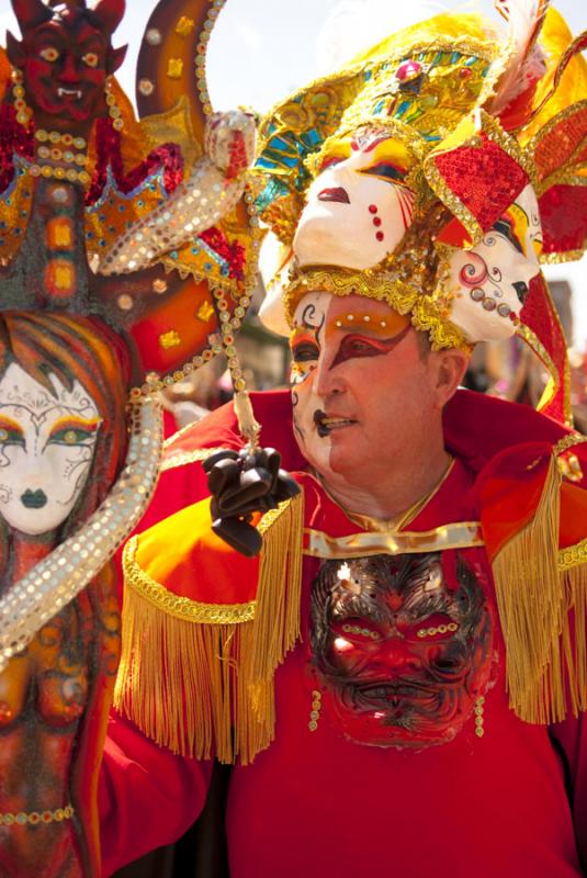 Hombre Disfrazado, Carnaval de Riosucio, Riosucio,...