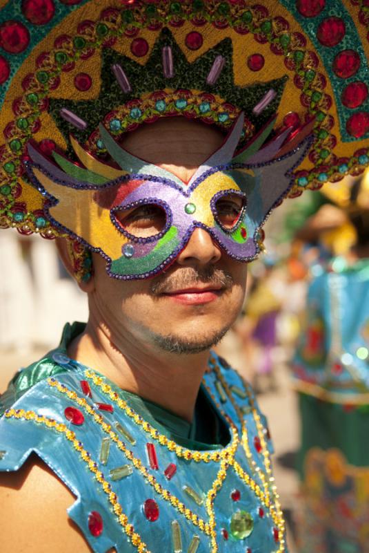 Hombre Disfrazado, Carnaval de Riosucio, Riosucio,...