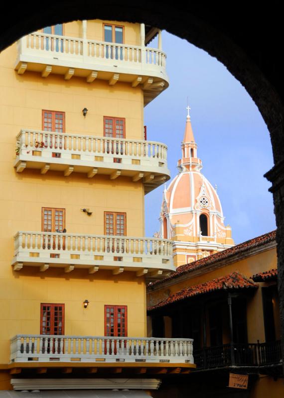 Cupula de la Catedral de Cartagena, Bolivar, Colom...