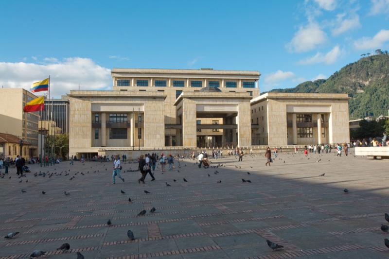 Palacio de Justicia, Plaza de Bolivar, Bogota, Cun...