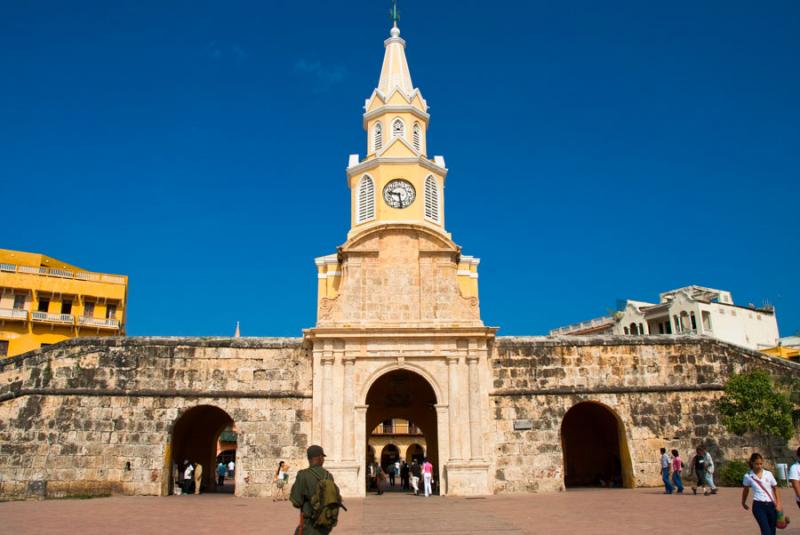 Torre del Reloj, Cartagena, Ciudad Amurallada, Bol...
