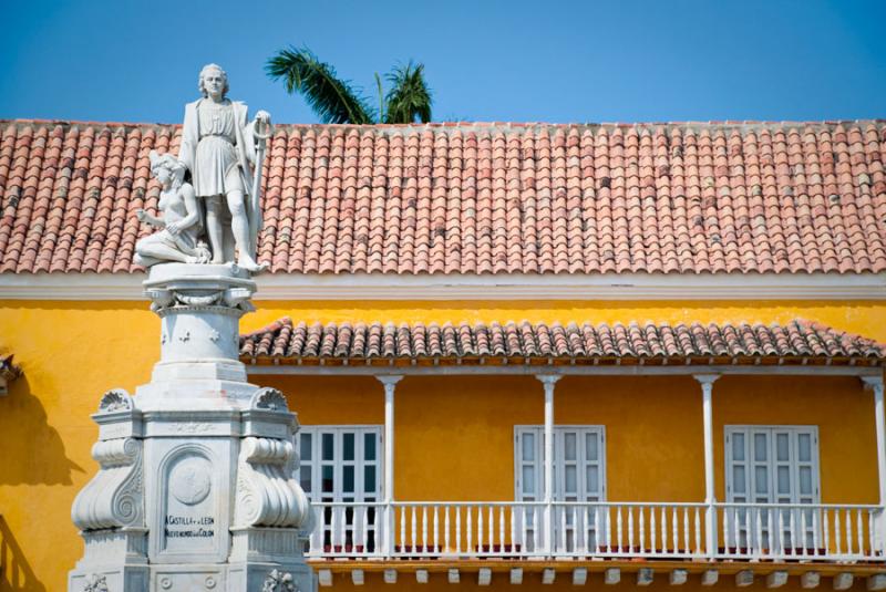 Monumento a Cristobal Colon, Cartagena, Ciudada Am...