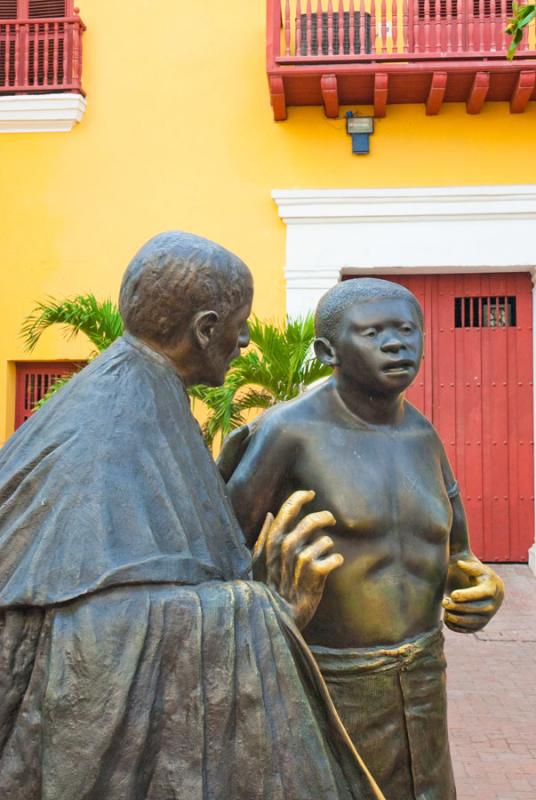 Escultura de San Pedro Claver, Cartagena, Ciudad A...