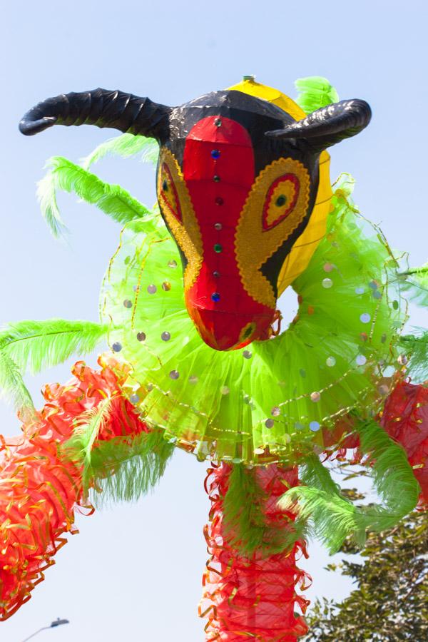 Marioneta de un Torito en la Batalla de Flores, Ca...