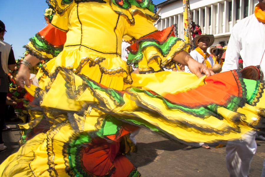 Detalle de una Falda Tipica, Batalla de Flores, Ca...