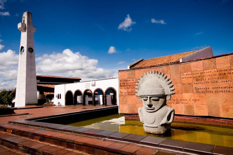 Monumento a los Chibchas, Guatavita, Cundinamarca,...