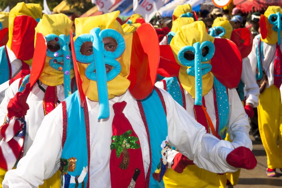 Comparsa de Marimondas en la Batalla de Flores, Ca...