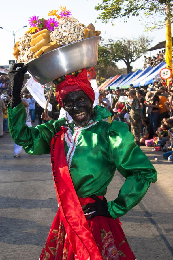 Palenquera en la Batalla de Flores, Carnaval de Ba...