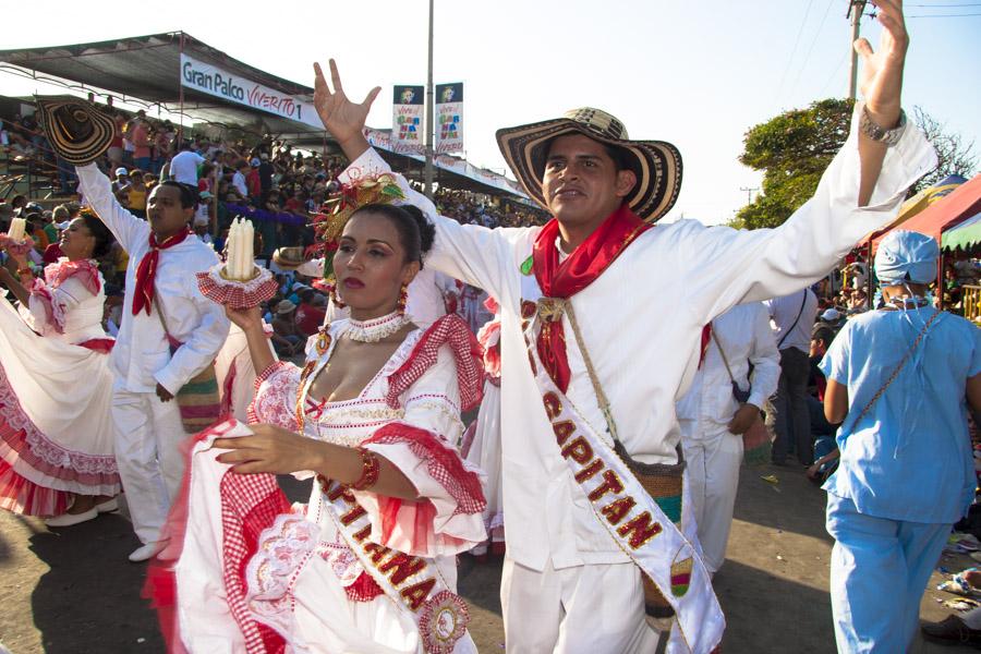 Pareja Bailando Cumbia en la Batalla de Flores, Ca...